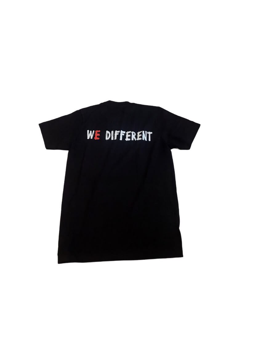 ABNORMAL WE DIFFERENT TEE — Black — view 2